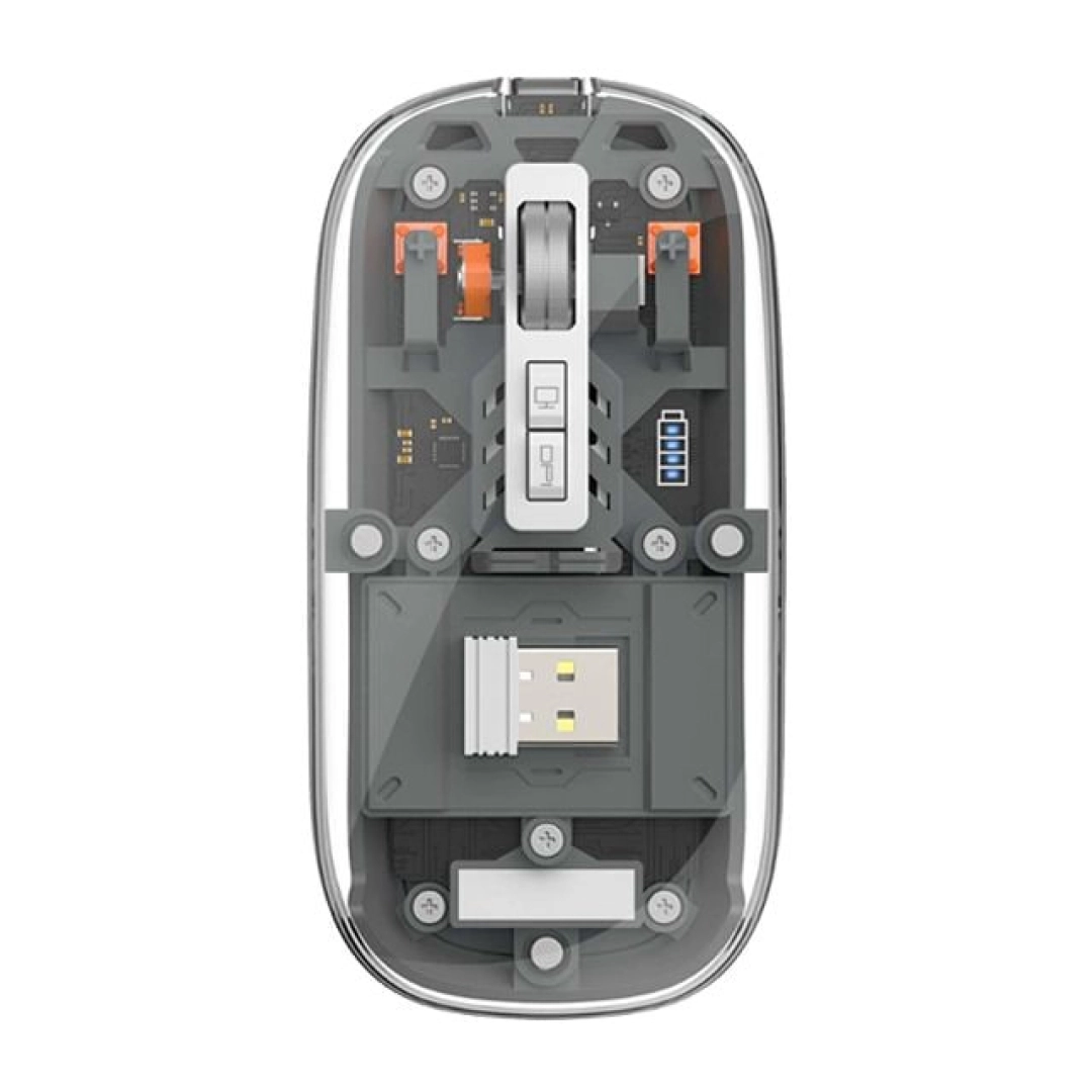 Wiwu WM105 Crystal Wireless Mouse kulrang simsiz sichqonchasi