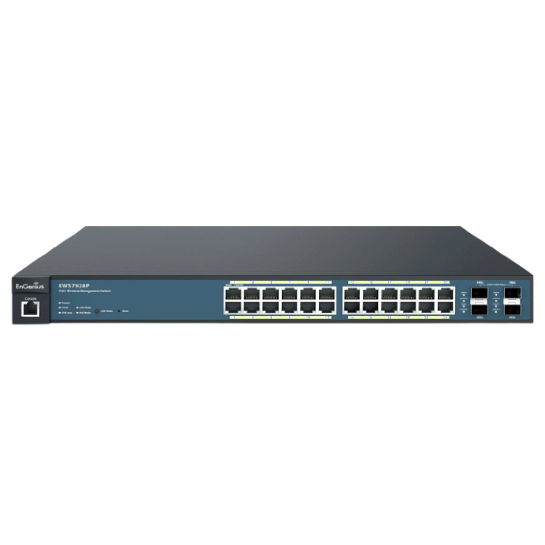 Kalit Engenius EWS7928P-FIT (Switch  24-port GbE PoE.af/at(+) 185W 4xSFP L2+ 19i)