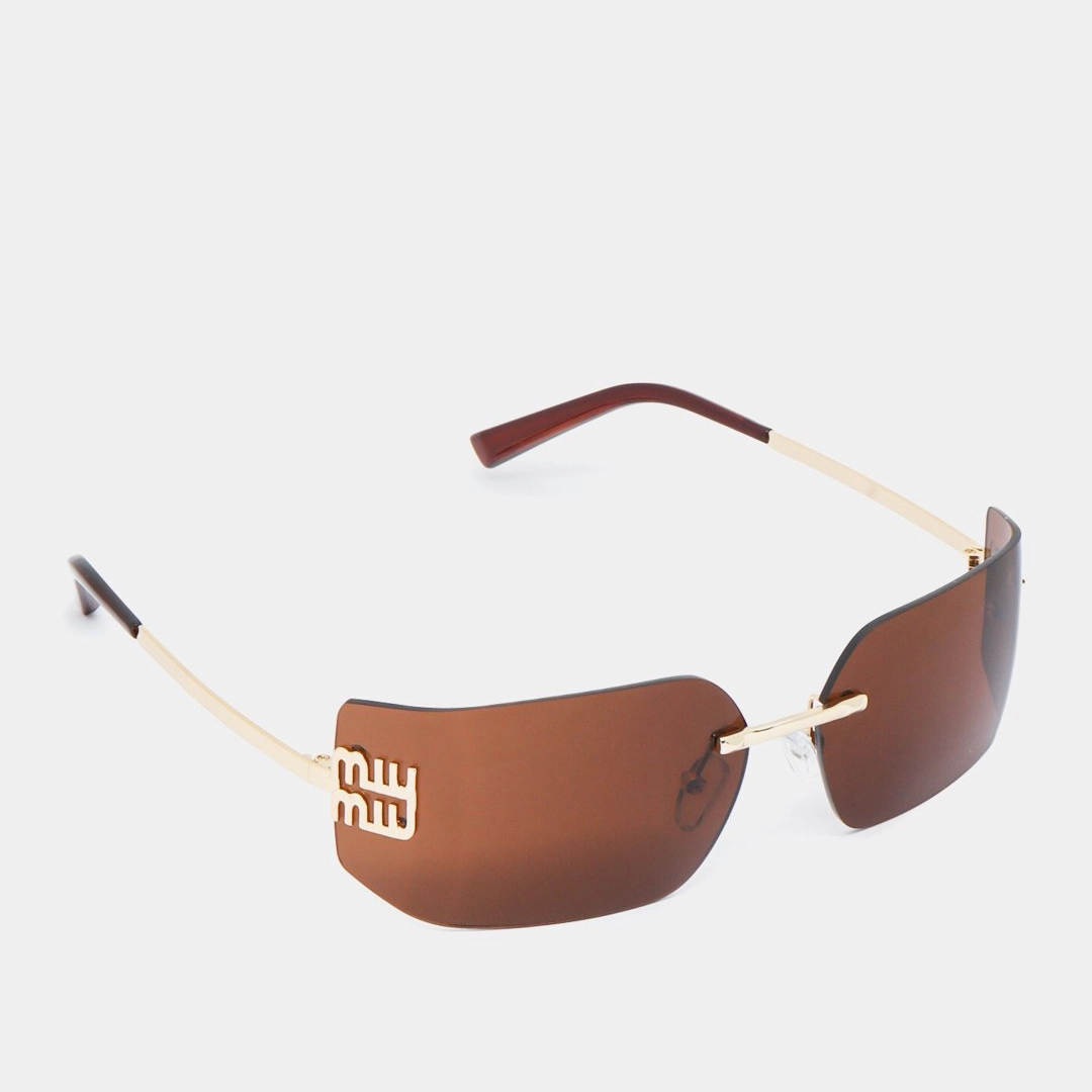 Ayollar uchun quyoshdan himoya qiluvchi Miu miu jigarrang ko&lsquo;zoynagi