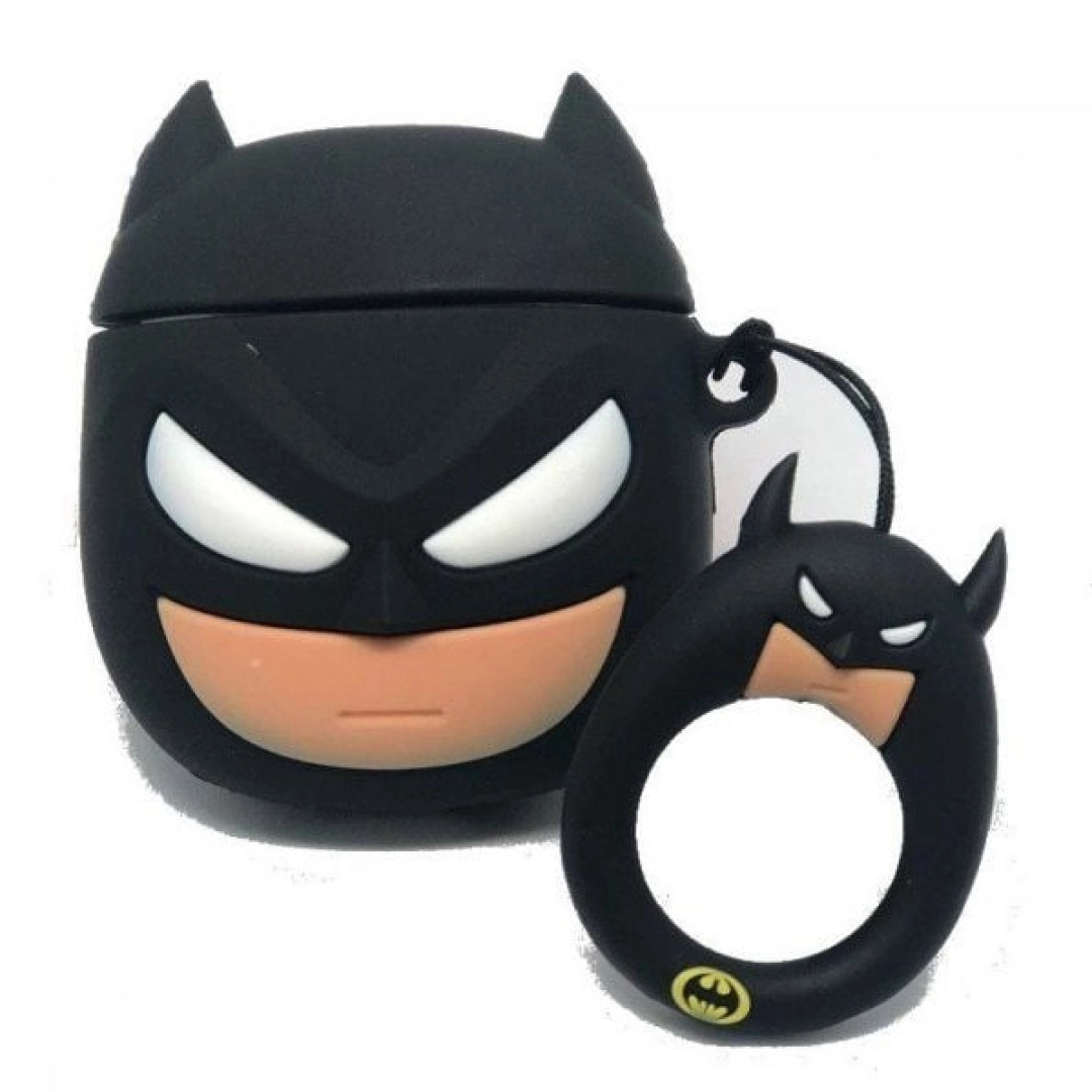 Airpods 2/3 uchun "Batman" qora silikon g‘ilofi