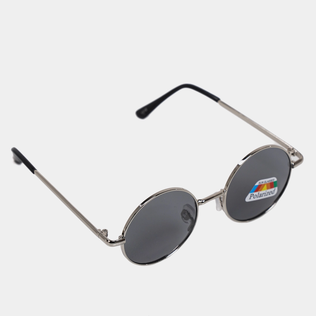 Мужские солнцезащитные очки Ray-Ban чёрные (круглые)