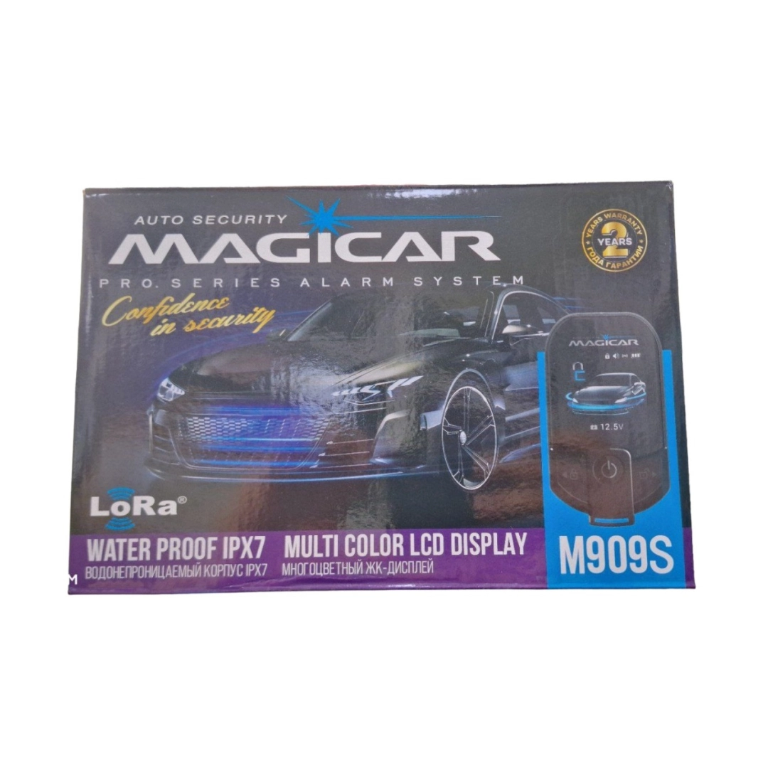 Magicar signalizatsiya avtomobillar uchun masofadan boshqarish pulti bilan M909S (Lux nusxasi)