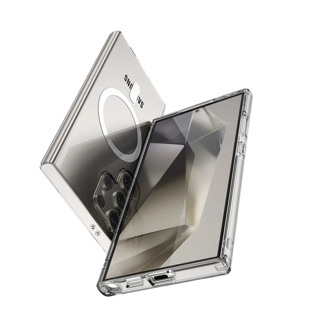 Прозрачный чехол Green Lion Magsafe Delgado для Samsung Galaxy S24 Ultra