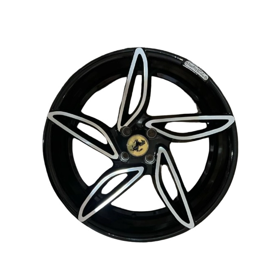 Диски для шин Ferrari style R18 (L1202 Black Machin) 4*100