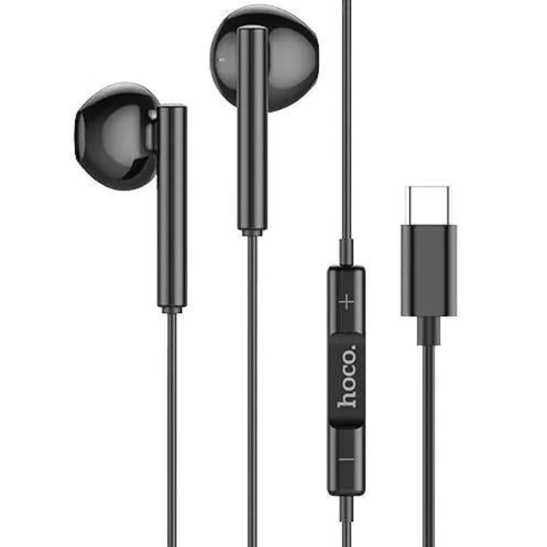 Hoco M64 Type-C qora stereo quloqchini
