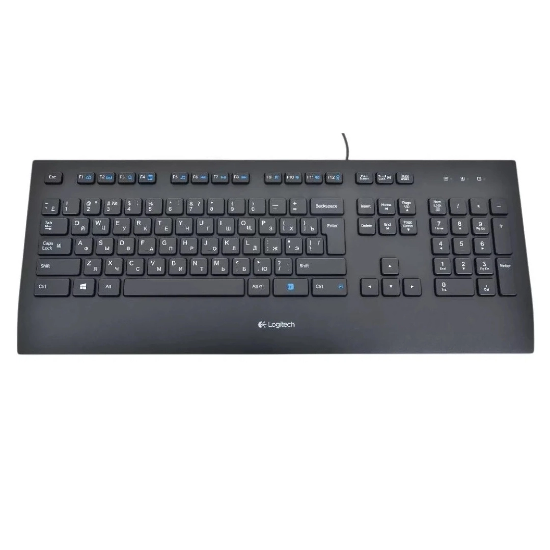 Logitech Corded Keyboard K280e Black USB klaviaturasi