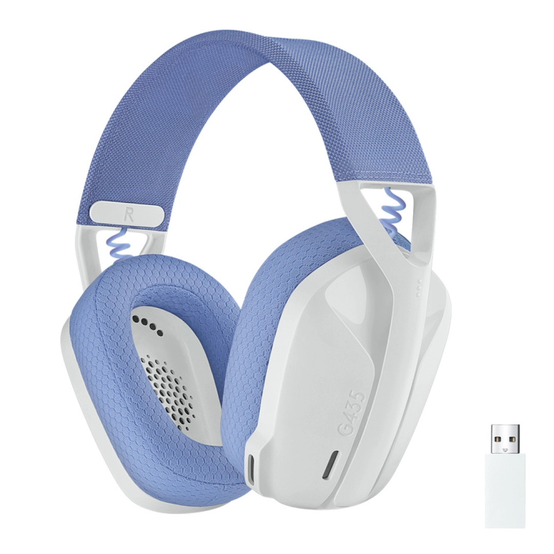 O'yin eshitish vositasi Logitech G435 Wireless (White)