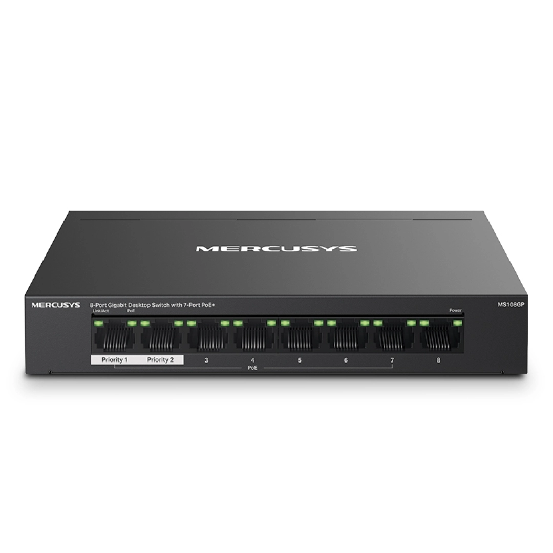 Коммутатор Mercusys MS108GP - фото №1 Коммутатор Mercusys MS108GP