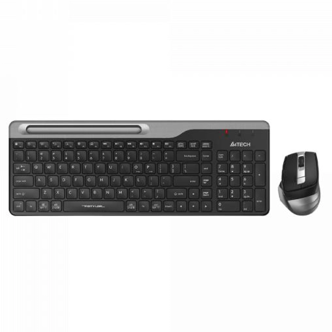 Клавиатура и мышь A4Tech Fstyler FB2535C Smoky Gray - фото №1 Клавиатура и мышь A4Tech Fstyler FB2535C Smoky Gray
