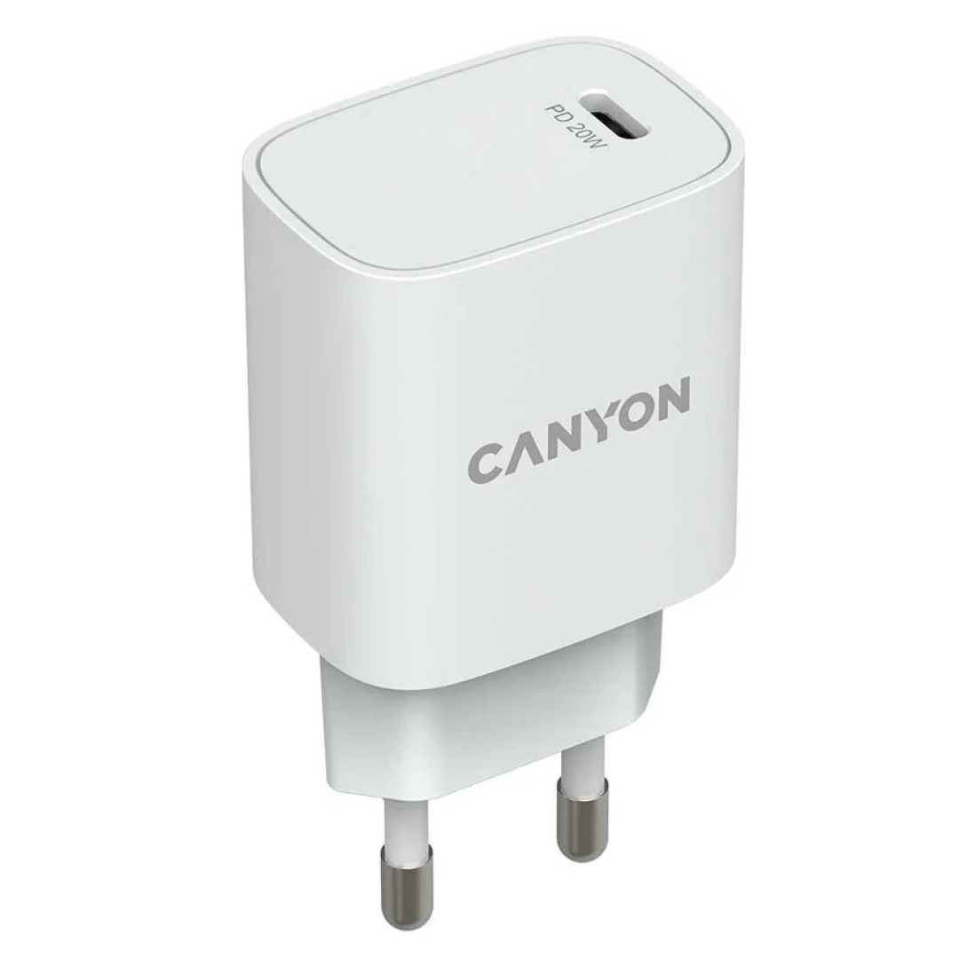 Сетевое зарядное устройство Canyon H20-02 белый