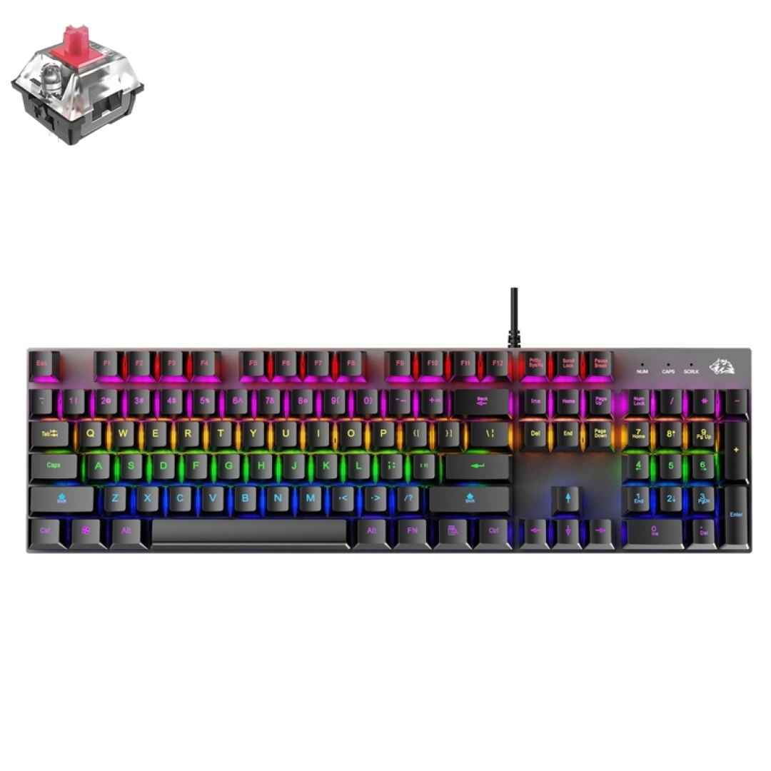 ZIYOULANG K1 104 Keys Game Mixed Light Mechanical klaviaturasi