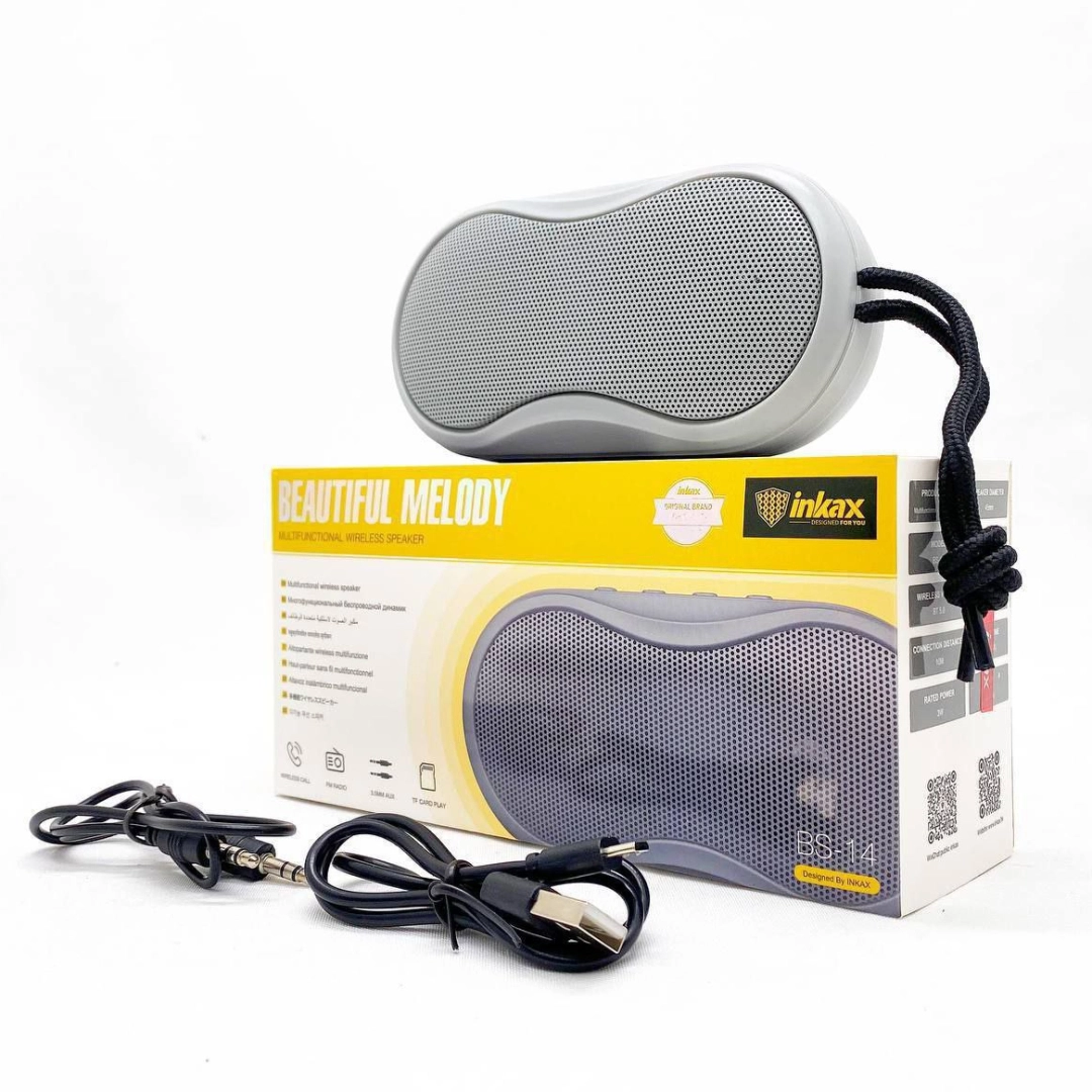 Беспроводная Bluetooth колонка Inkax BS14 серый