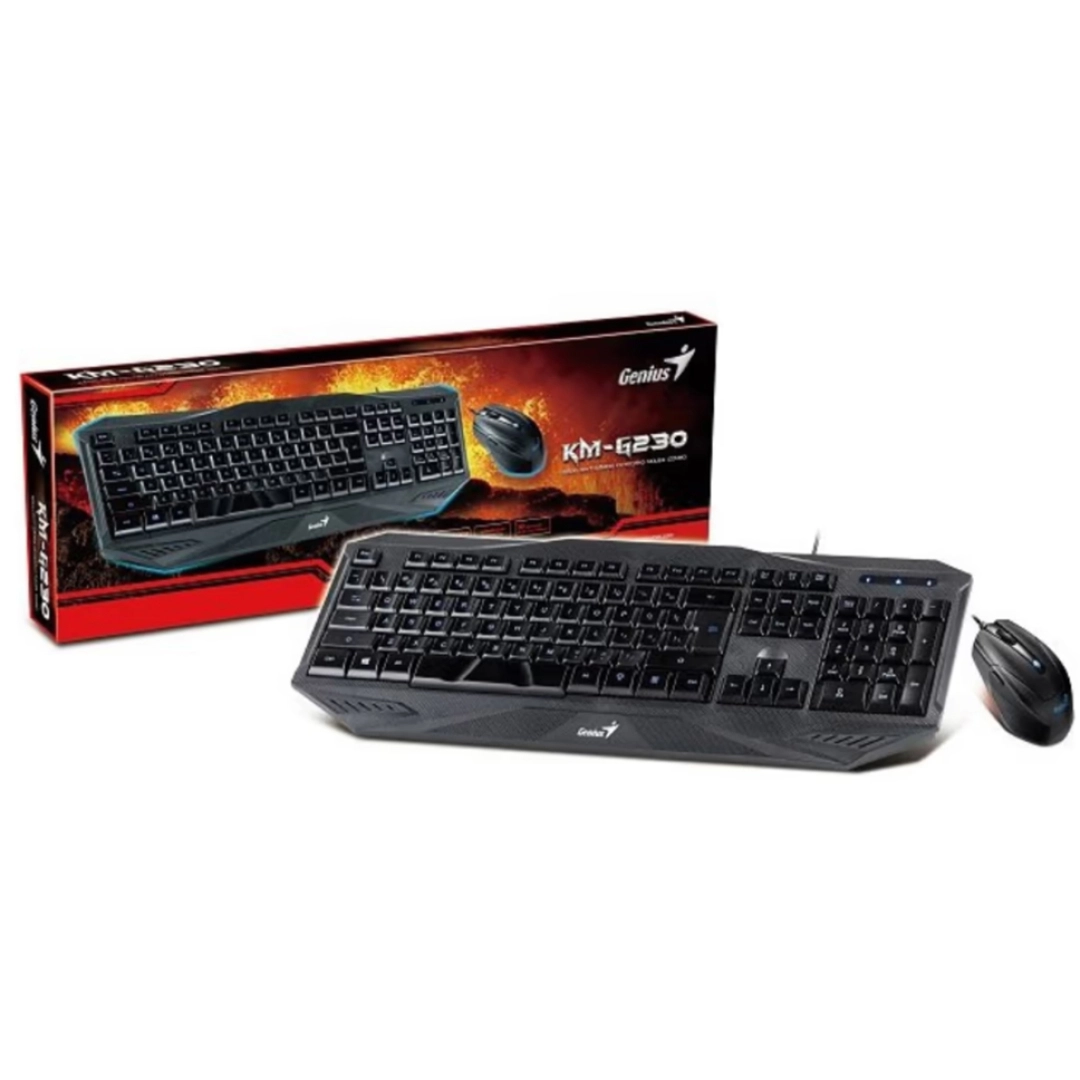 Игровая клавиатура и мышь Genius KM-G230