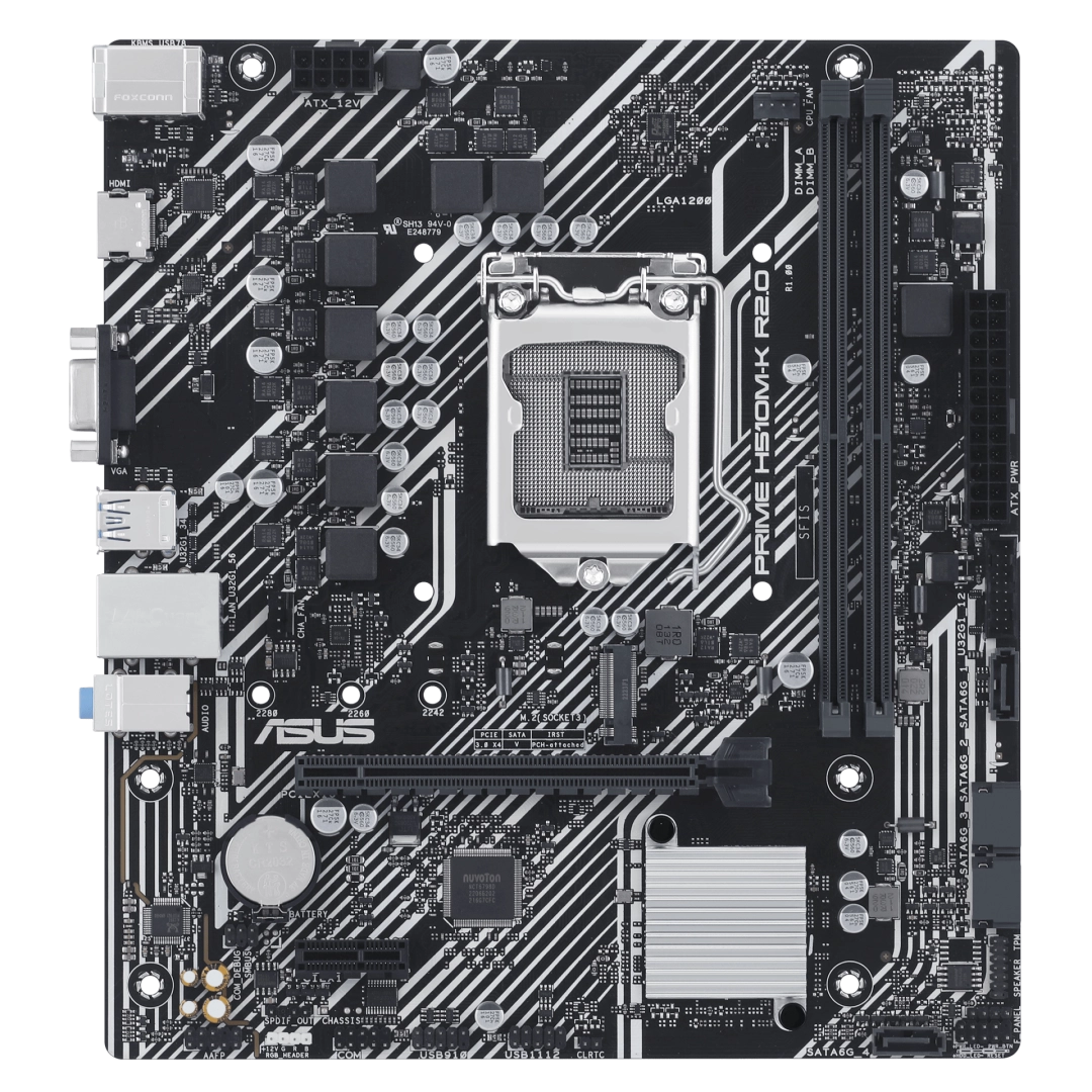 Asus Prime H510M-K R2.0 DDR4 ona plata