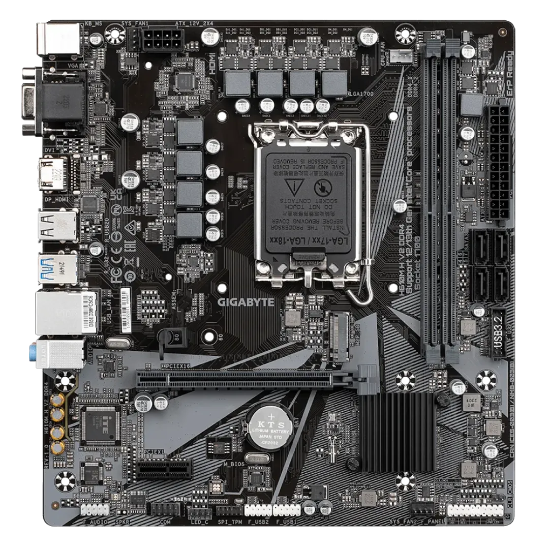 Материнская плата Gigabyte H610M H V2 DDR4 LGA1700
