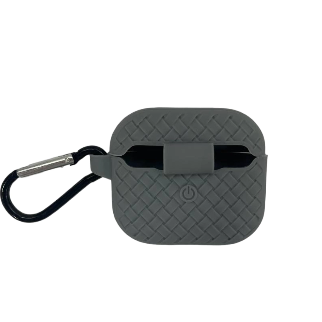 Силиконовый чехол для подвешивания Chexol Airpods pro 3 CH549 серый