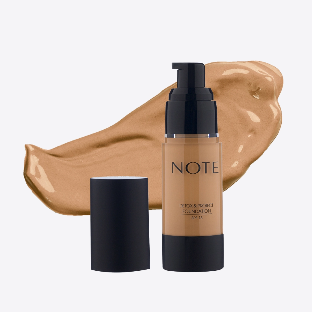 Тональный крем  NOTE DETOX AND PROTECT FOUNDATION 102 SPF15 (30 ml)