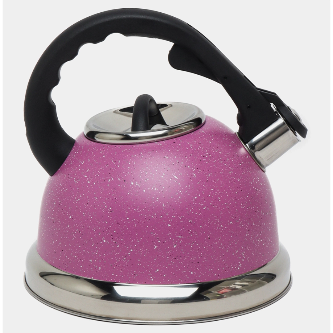 Чайник со свистком Domassi 7575 розовый (3.5Л)