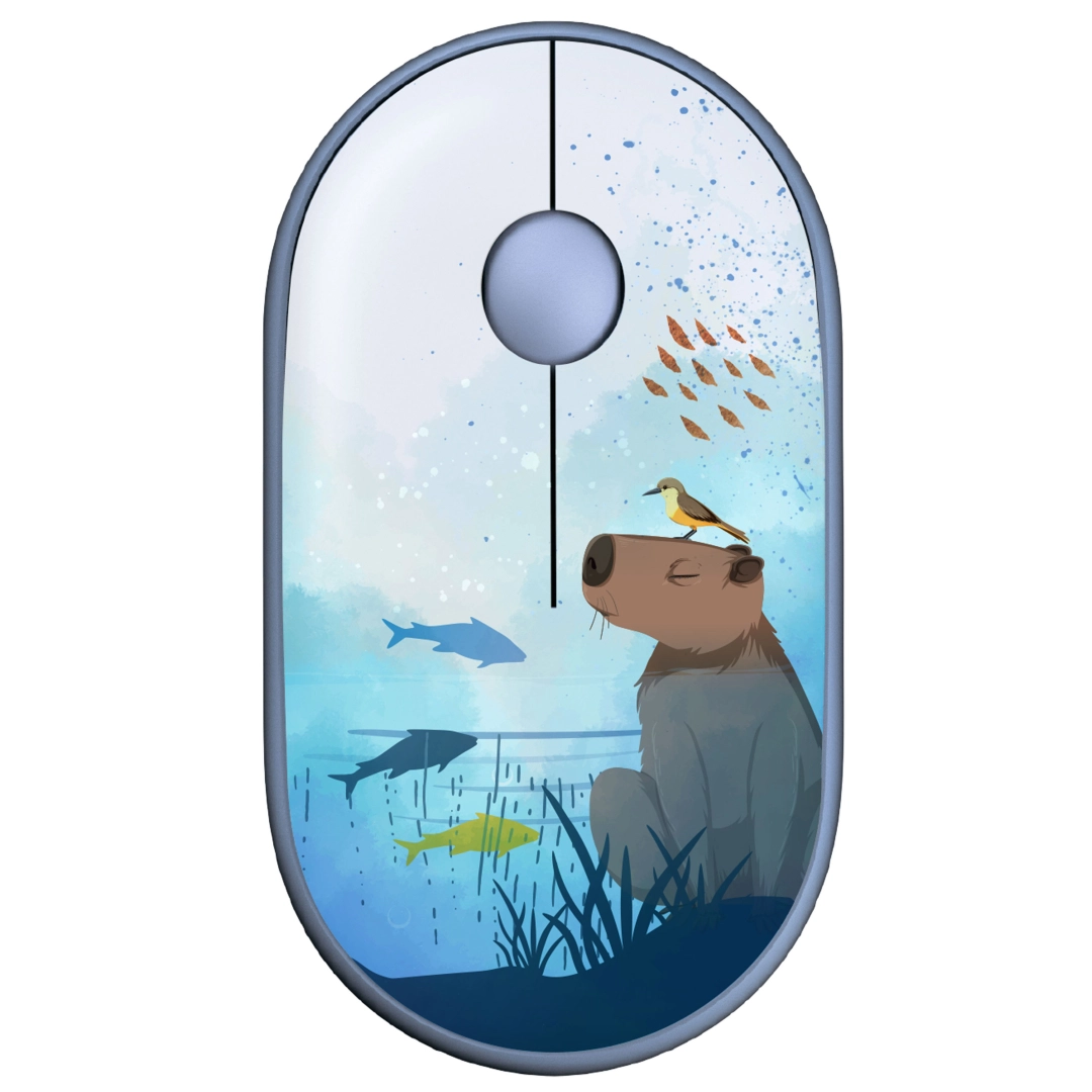 Simsiz sichqoncha - 2E MF300 Silent BT WL CAPYBARA:SWIM