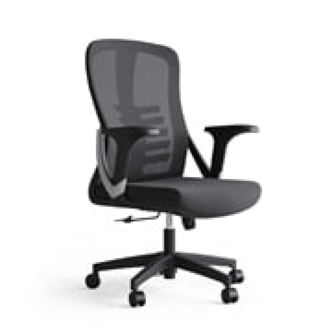 NICOLE-HXodimlar uchun qora kreslo