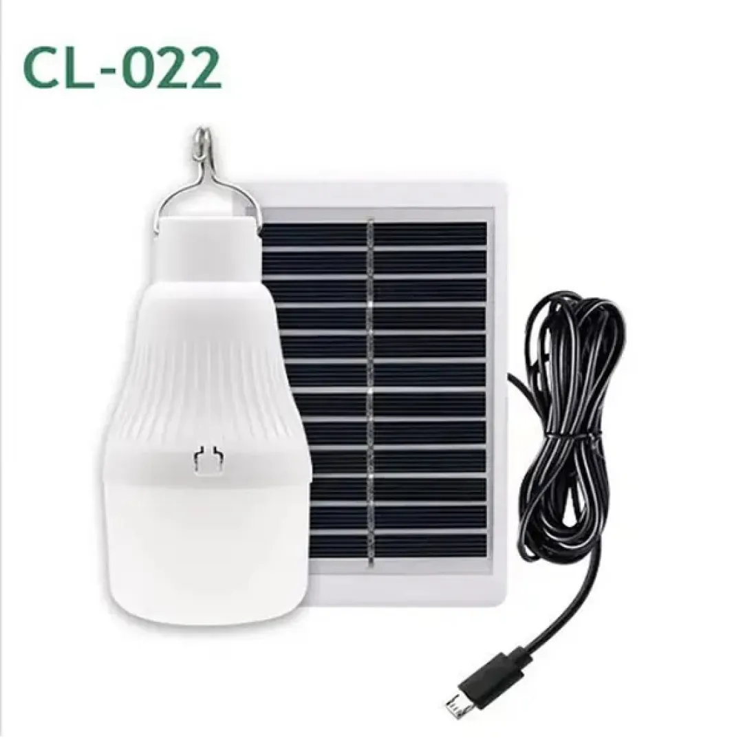 Лампа аккумуляторная LED / с солнечной панелью / светильник с крючком CL-022
