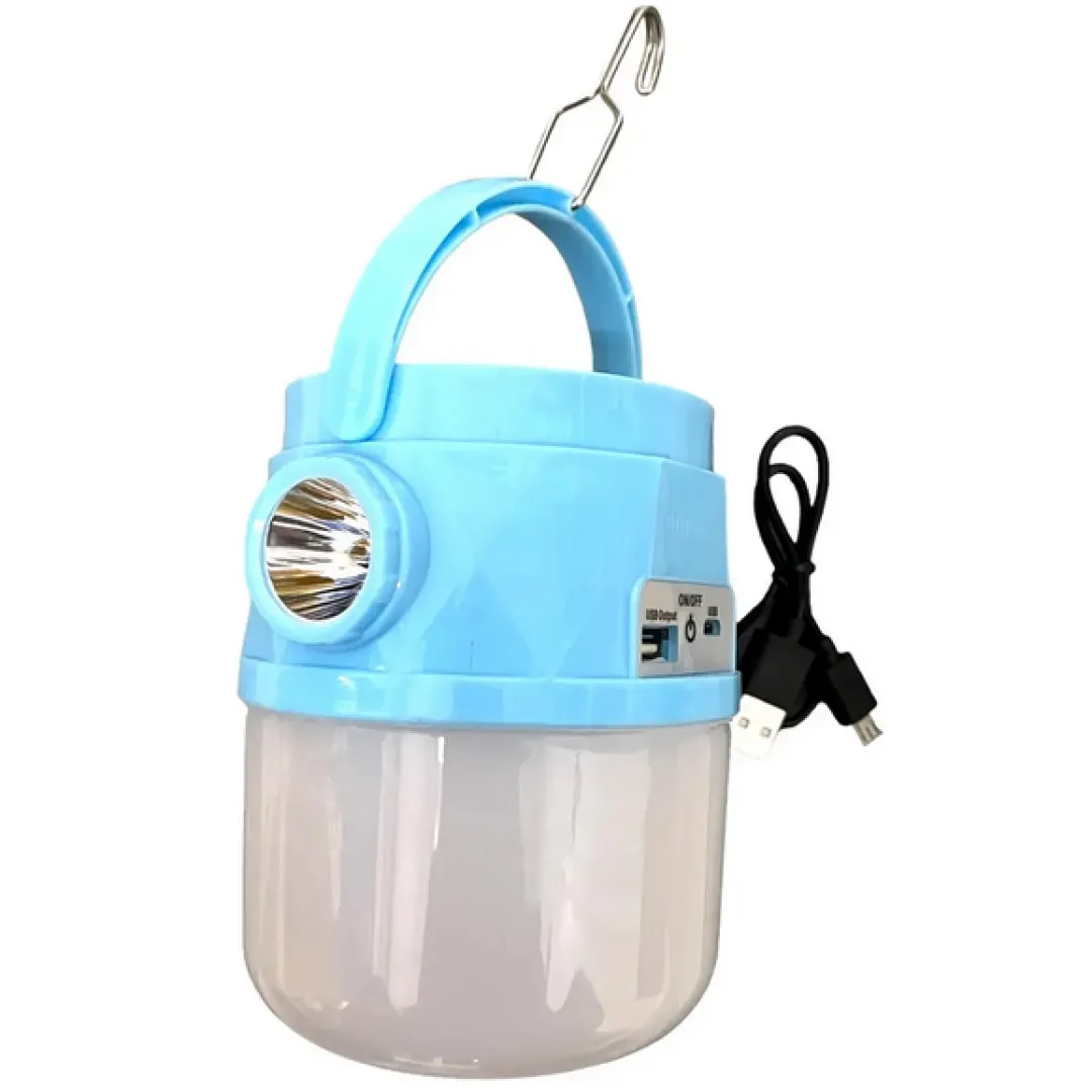 Лампа аккумуляторная LED / с солнечной панелью / светильник с крючком GD-072