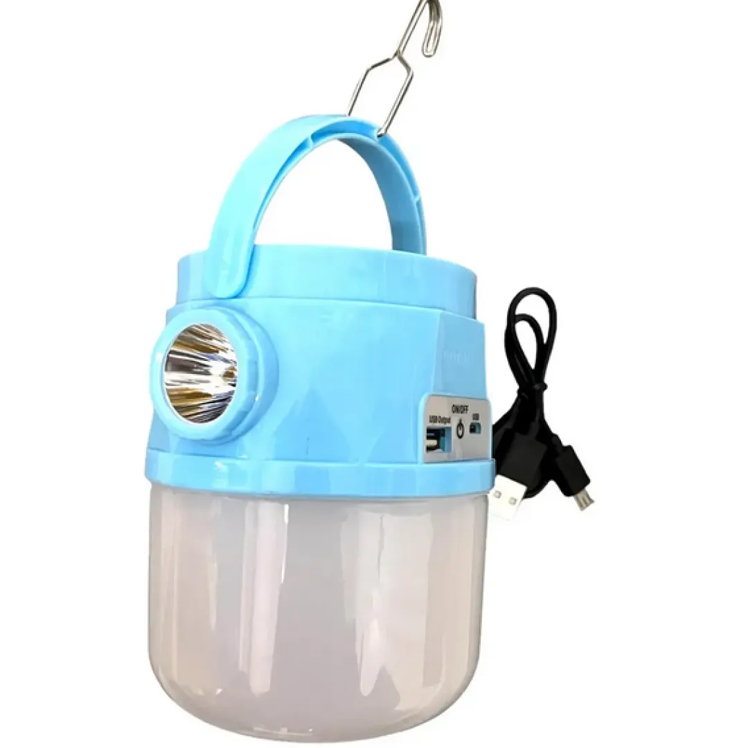 Лампа аккумуляторная LED / с солнечной панелью / светильник с крючком GD-073