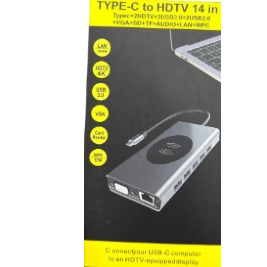 HDTV USB-C 14v1 adapteri