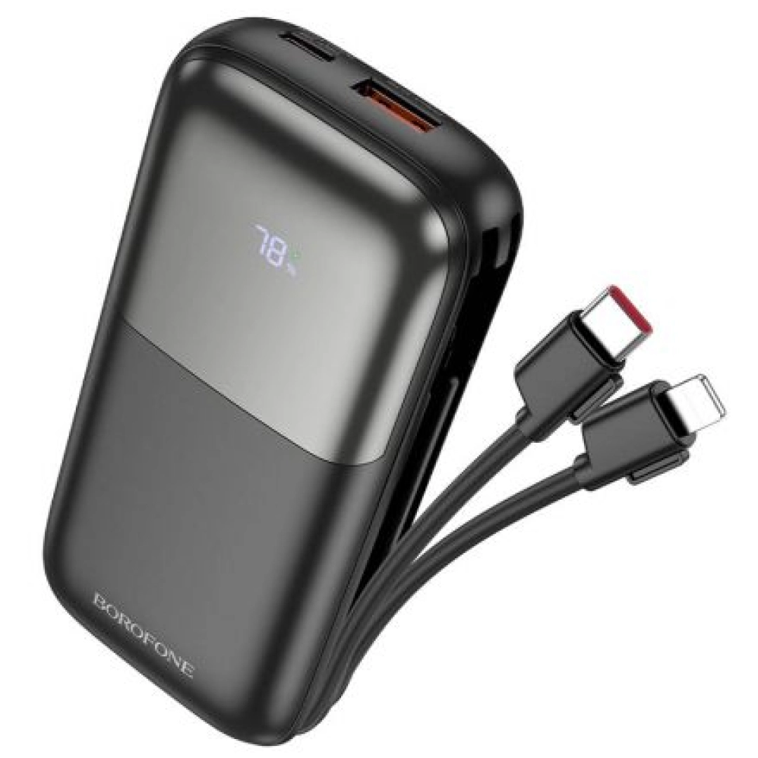 Borofone BJ62 Smart 22.5W+PD20W 10000mAh qora tashqi akkumulyatori