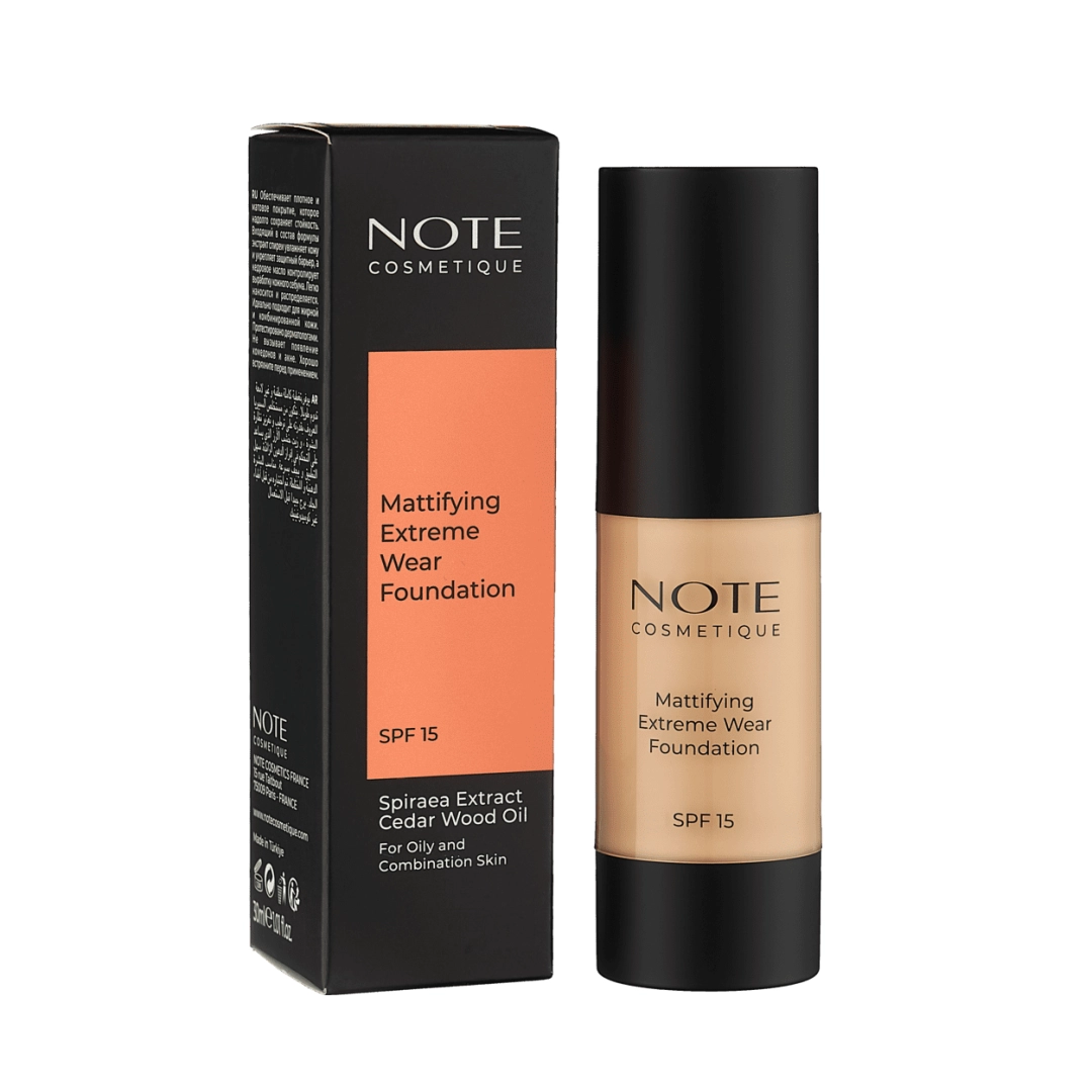 NOTE MATTIFYING EXTREME WEAR FOUNDATION 02 SPF15 (30 ml) tonal kremi