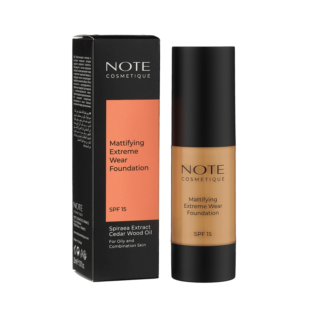 NOTE MATTIFYING EXTREME WEAR FOUNDATION 102 SPF15 (30 ml) tonal kremi