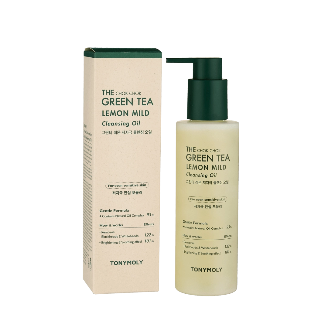 The Chok Chok Green Tea Lemon Mild Cleansing Oil - yuzni tozalash uchun gidrofil moyi
