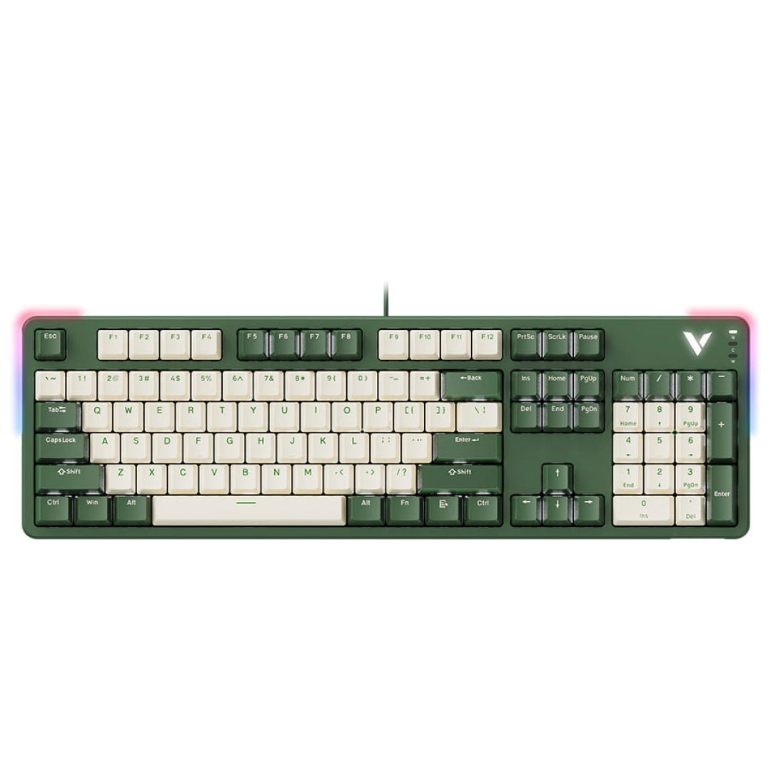 Rapoo V500 Pro Beige Green USB klaviaturasi