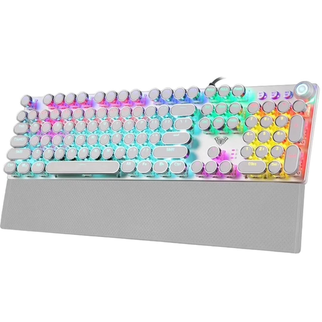 Aula F2088  yoritiladigan oq klaviaturasi