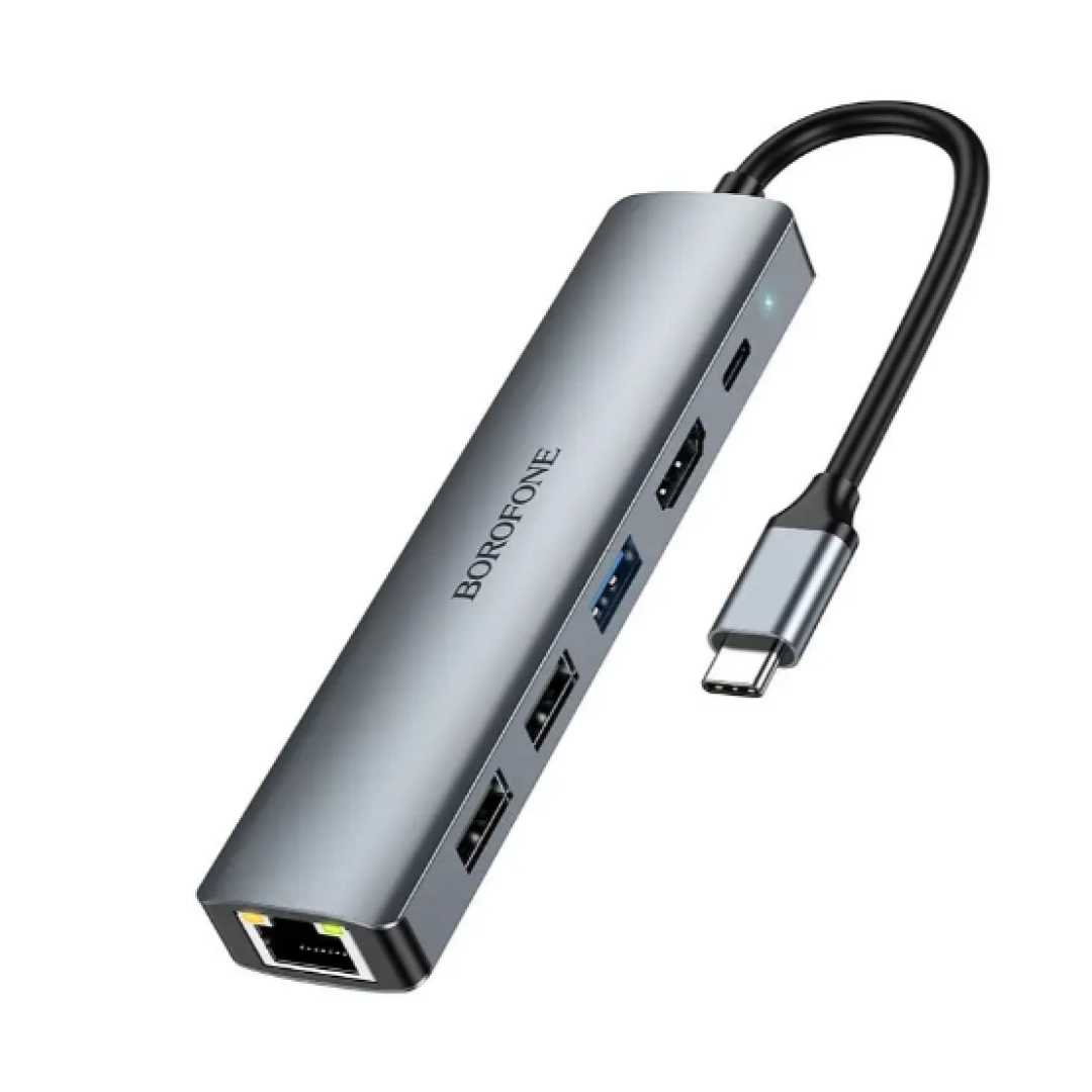 HUB-адаптер Hub Borofone DH16 Type-C