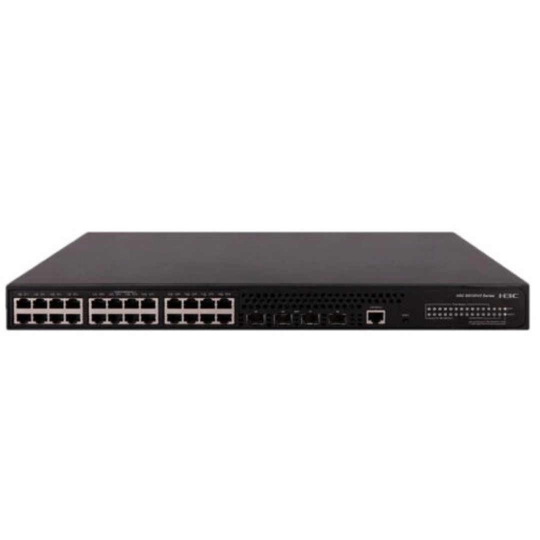 Коммутатор H3C S5120V2-28P-PWR-LI L2 Ethernet Switch with 24*10/100/1000Base-T PoE+ Ports(AC 185W) and 4*1000Base-X Ports,(AC) - фото №1 Коммутатор H3C S5120V2-28P-PWR-LI L2 Ethernet Switch with 24*10/100/1000Base-T PoE+ Ports(AC 185W) and 4*1000Base-X Ports,(AC)