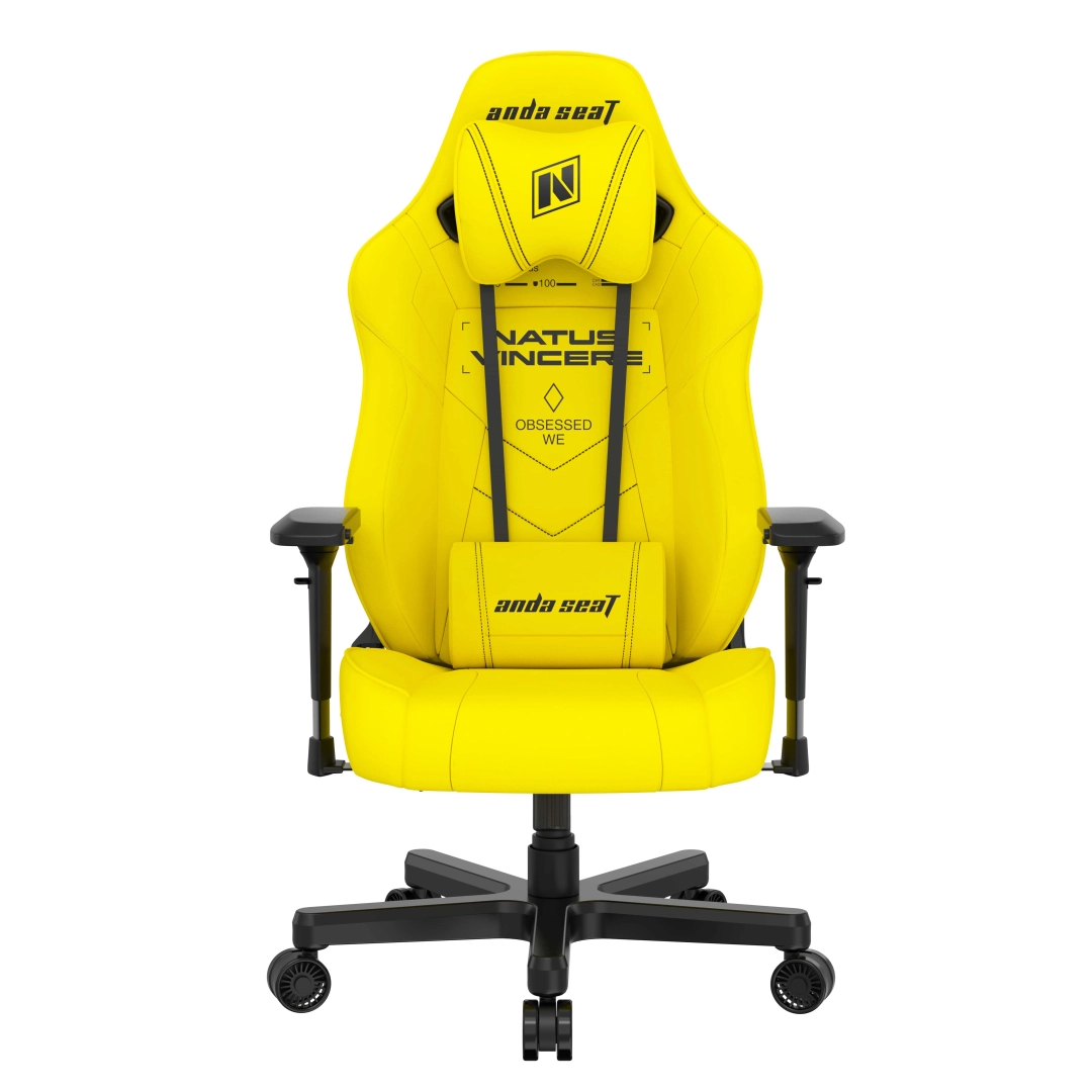 Anda Seat NAVI Edition Size L Yellow PVC o‘yin kreslosi