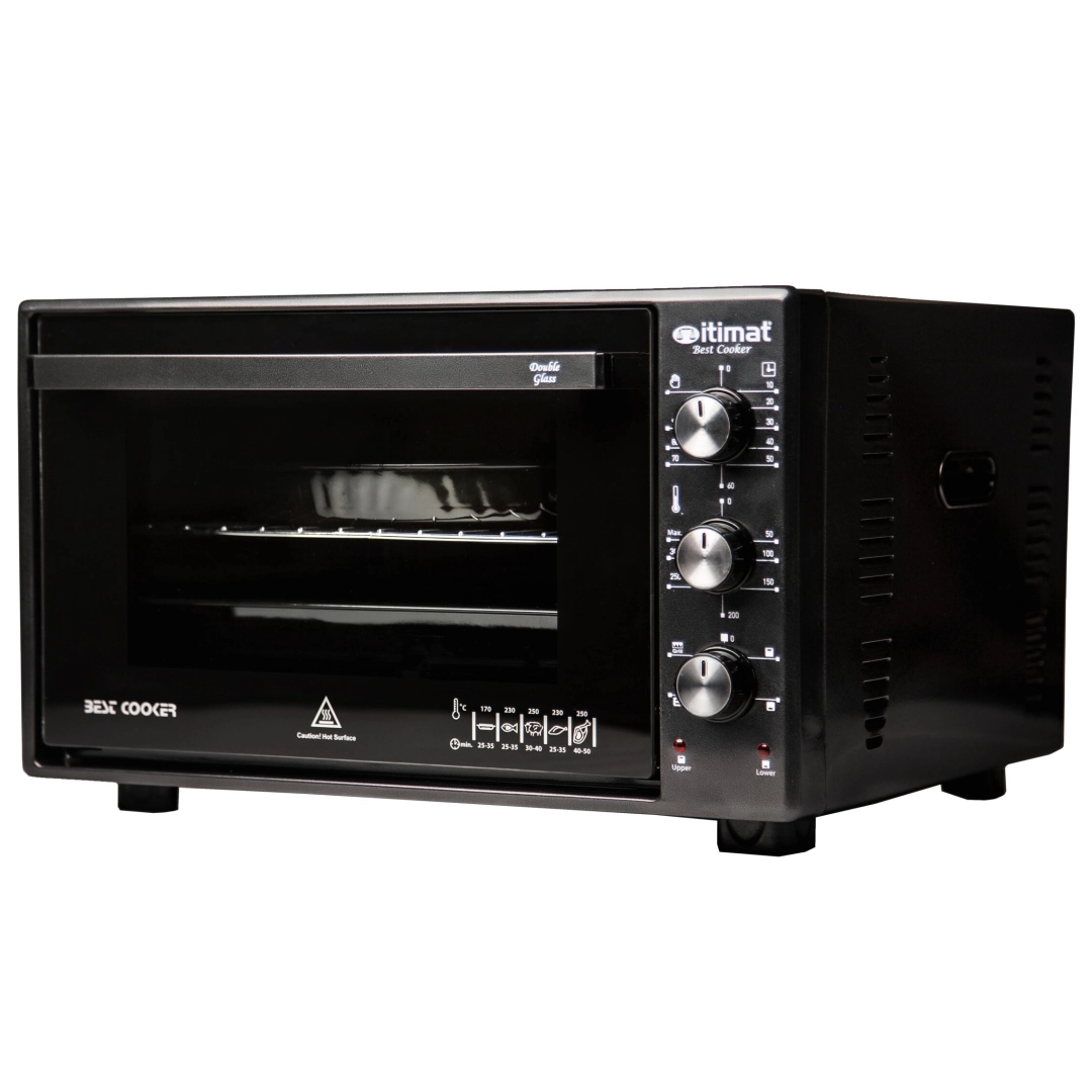 Мини-печь Itimat I-08 DTT (с двойным стеклом) 36L Черный