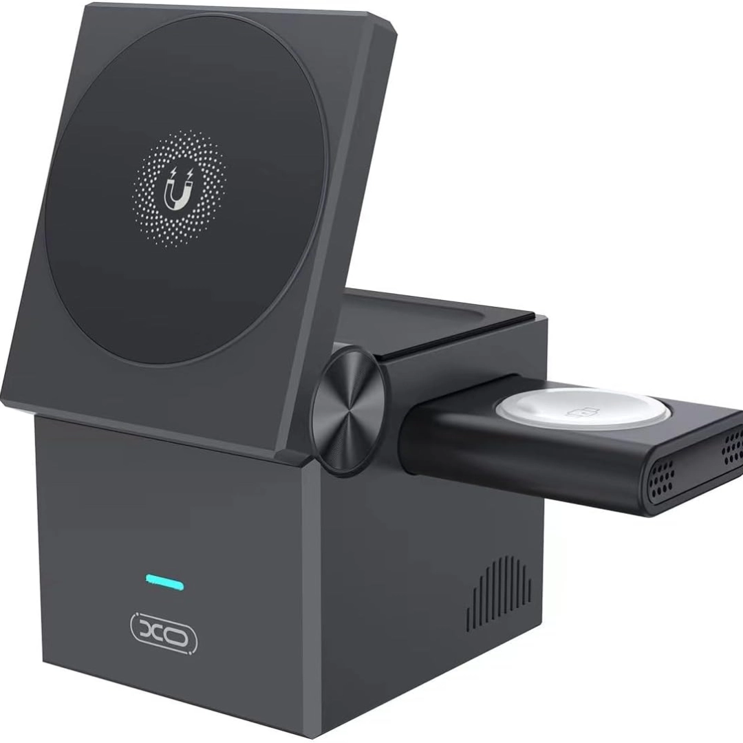 XO CX027 3-in-1 Cube simsiz quvvatlagichi