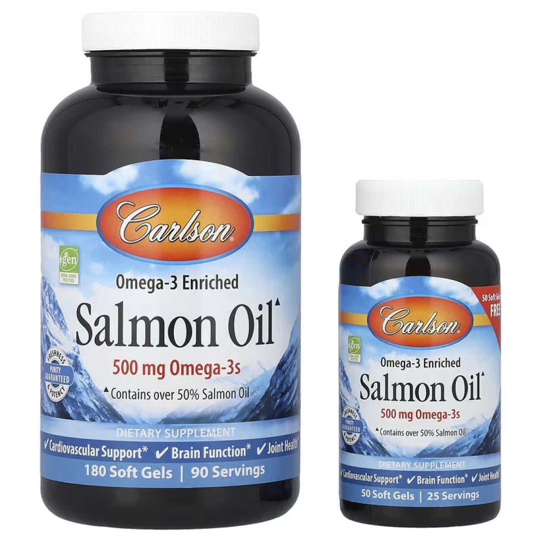 Carlson, Boyitilgan Omega-3 yog'i lososdan, 230 yumshoq kapsula