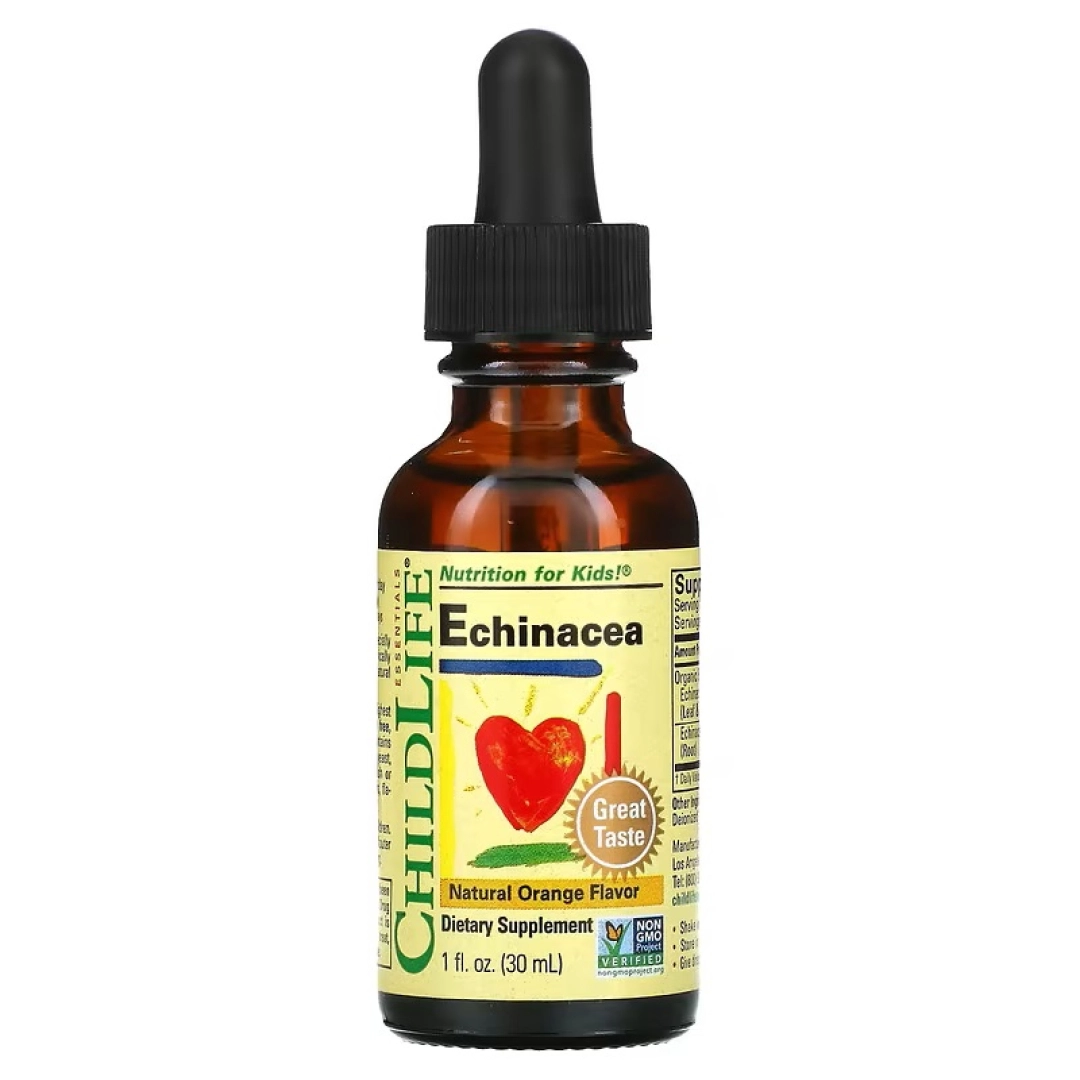 ChildLife Essentials® Echinacea (Exinatsiya) tabiiy apelsin ta'mi bilan, 30 ml (1 suyuq untsiya)