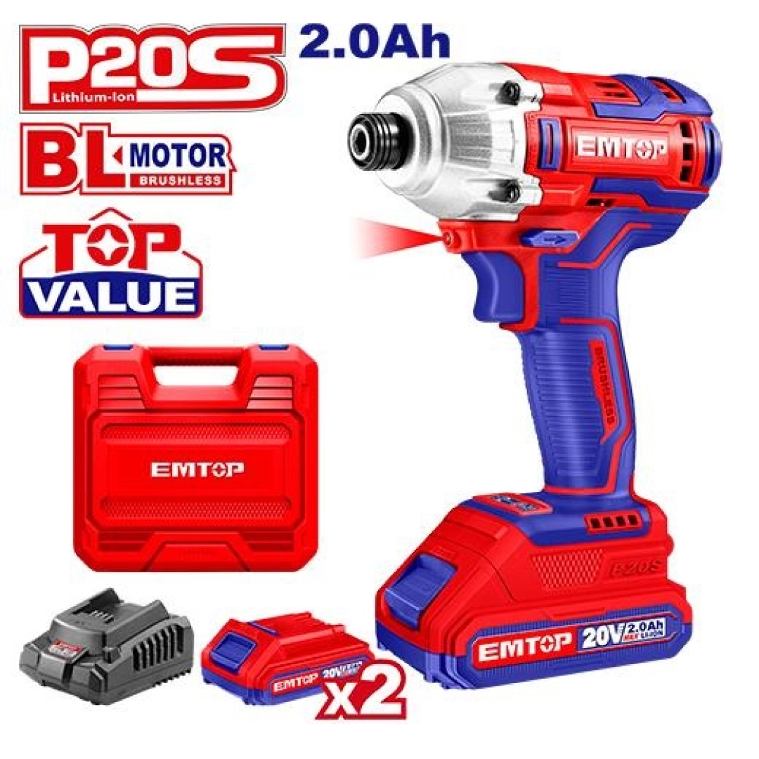 Akumulyatorli drel-shurupovert EMTOP ECDLIR2017