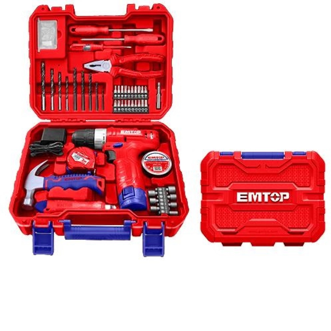 Набор инструмента с дрелью EMTOP EEDK08801