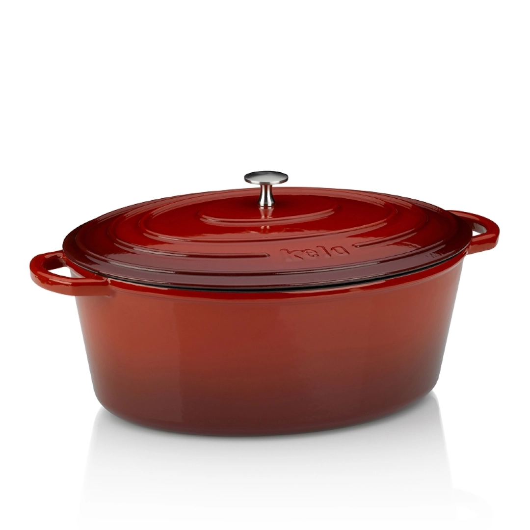 Qozon cho'yan Qopqoqli KELA CALIDO, 9.3 L, QIZIL 11943