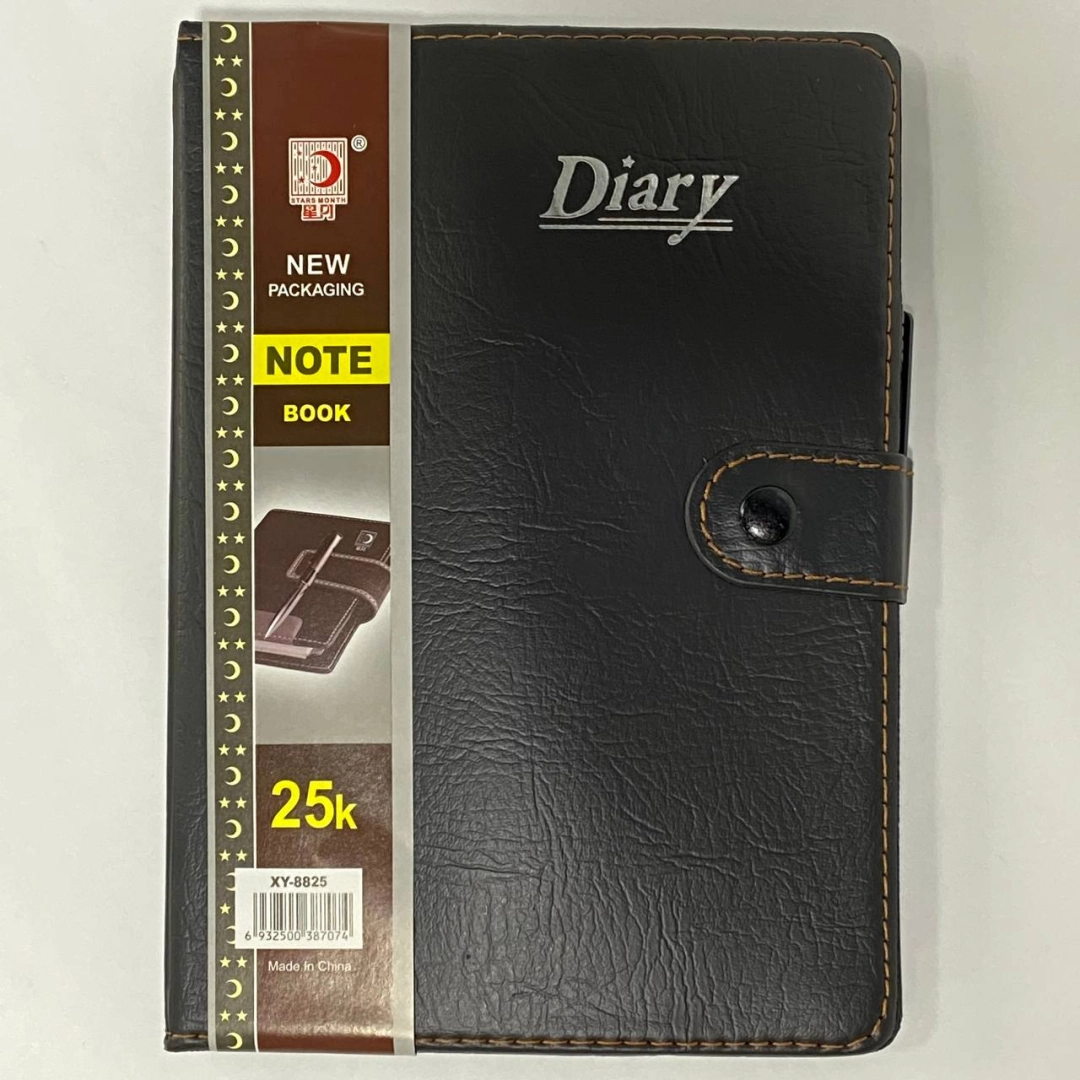 Блокнот Diary HR-8825 черный с ручкой (60 листов)