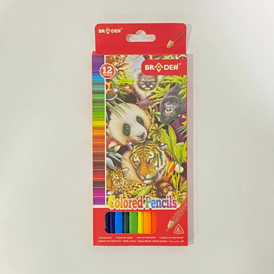 Rangli qalamlar to'plami Braden BD-8028-12 (12 rang)