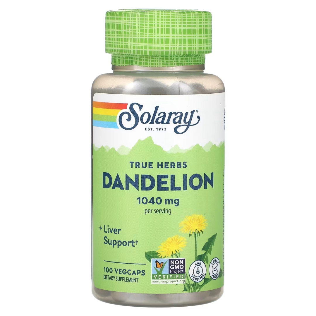 Solaray, True Herbs, O‘duvan-chik, 1040 mg, 100 o‘simlik kapsulasi VegCaps