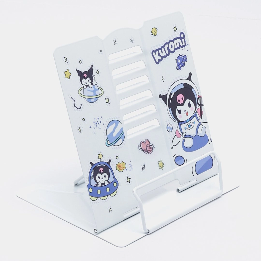 Подставка для книг, учебников, планшета и телефона Visio protector Kuromi (A5, белый)