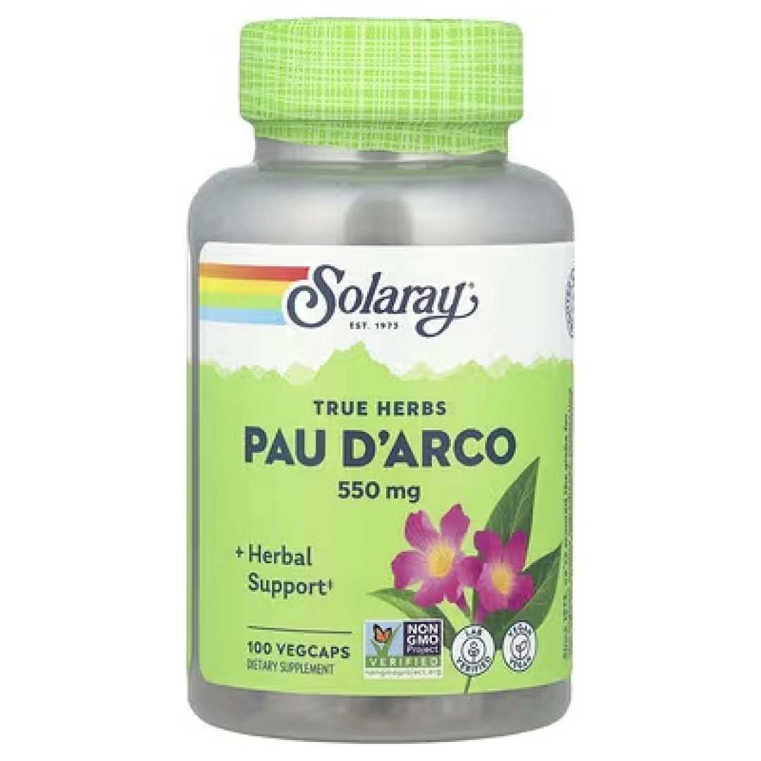 Solaray, True Herbs, Kora murav'yinogo dereva, 550 mg, 100 o‘simlik kapsulasi VegCaps