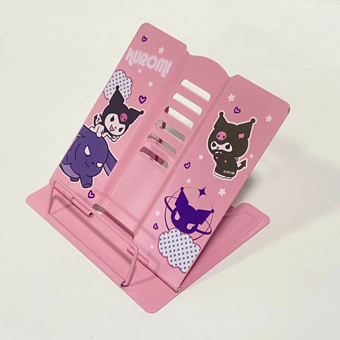 Kuromi Vision Protector kitob va planshet stendi (A6, pushti)